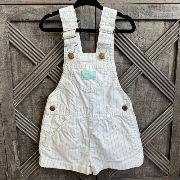OshKosh B'gosh Other - Vintage OshKosh B’Gosh Size 5 Striped Shortalls Kids 80s/90s Nostalgia